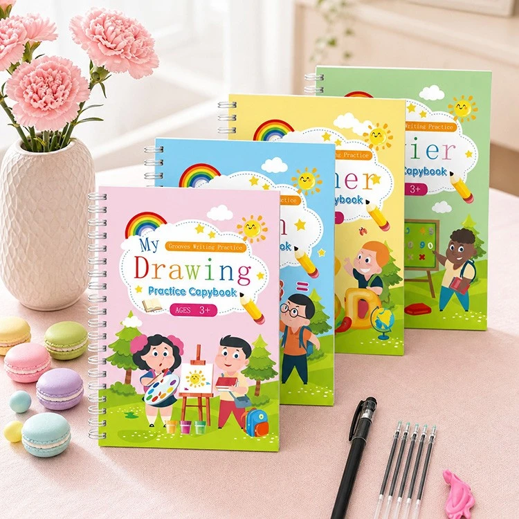 Magic Yivli Yazı Alıştırma Kitabı 4'lü Kitap Seti